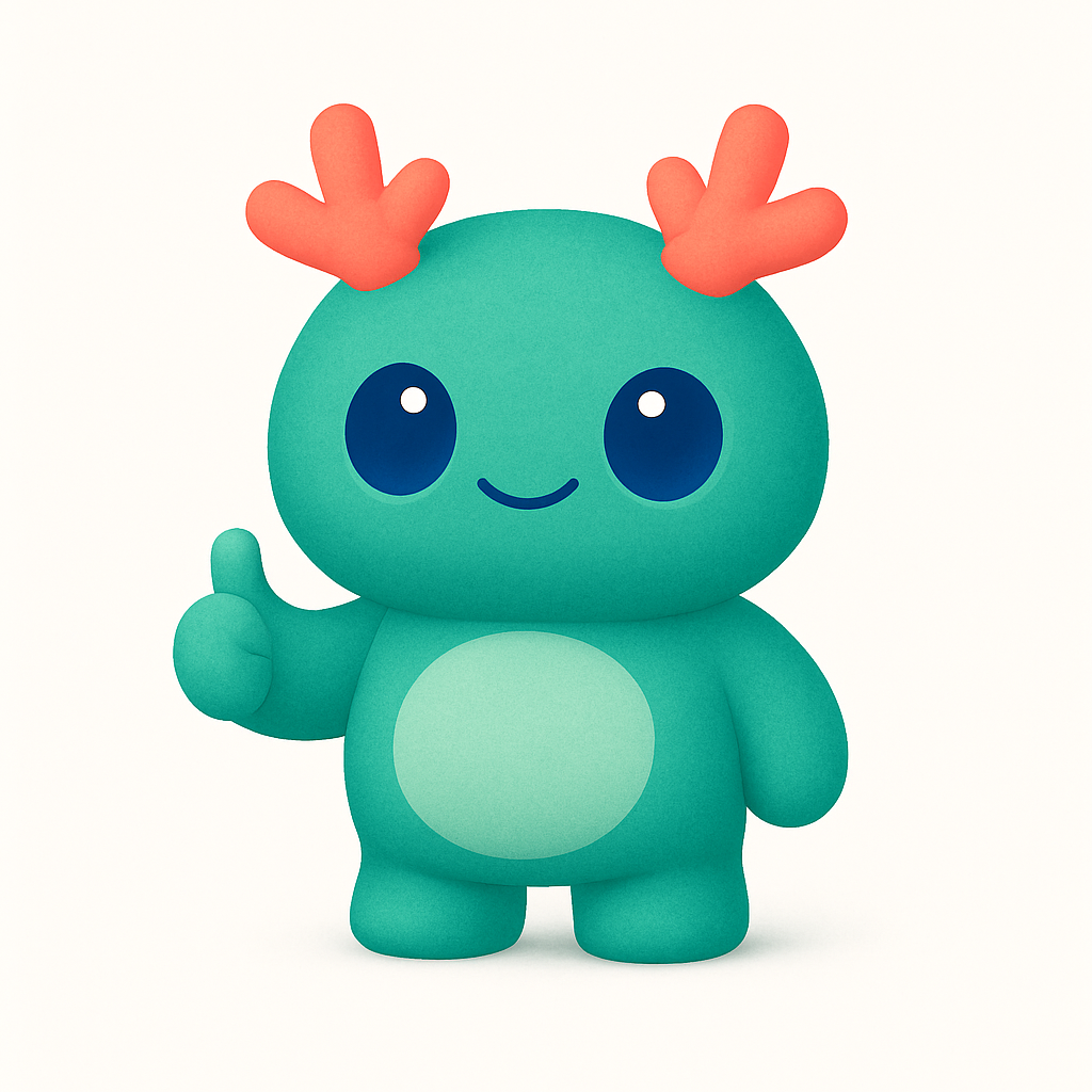 ケンティーくん — サムズアップ（OK・成功）